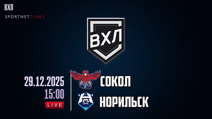 Сокол - Норильск хайлайты 2025-12-29