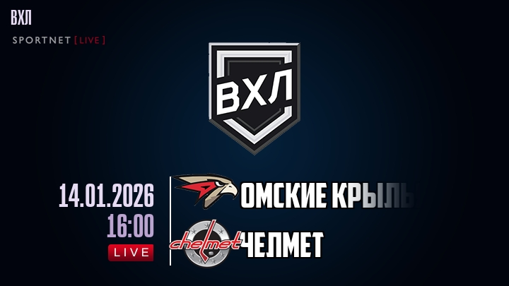 Омские Крылья - Челмет хайлайты 2026-01-14