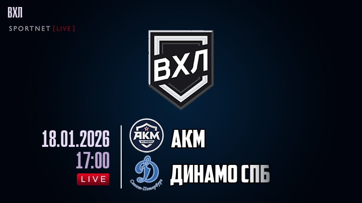 АКМ — Динамо Спб, смотреть онлайн 18 января 2026