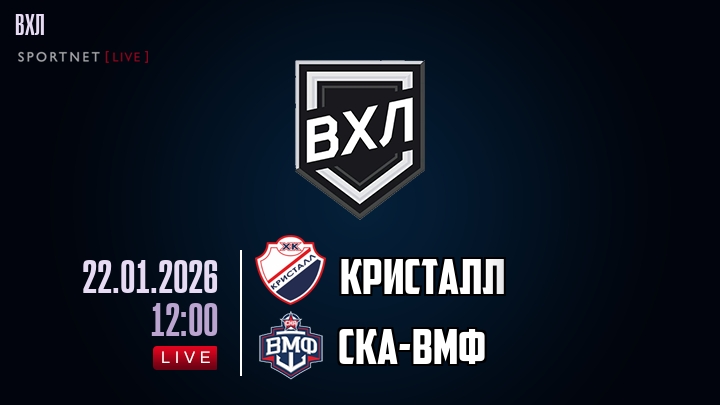 Кристалл - СКА-ВМФ хайлайты 2026-01-22