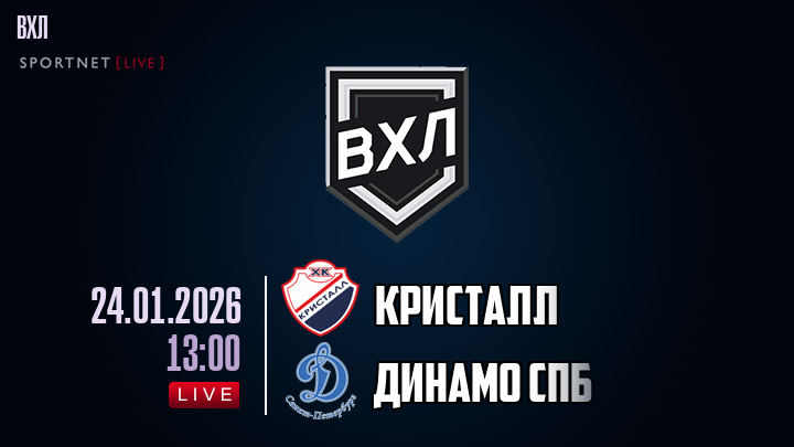 Кристалл - Динамо Спб хайлайты 2026-01-24