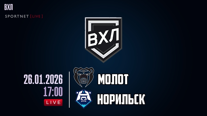 Молот - Норильск хайлайты 2026-01-26