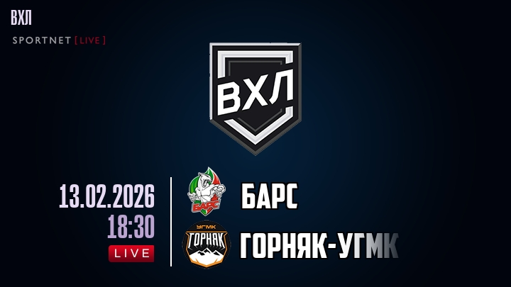 Барс — Горняк-УГМК, смотреть онлайн 13 февраля 2026