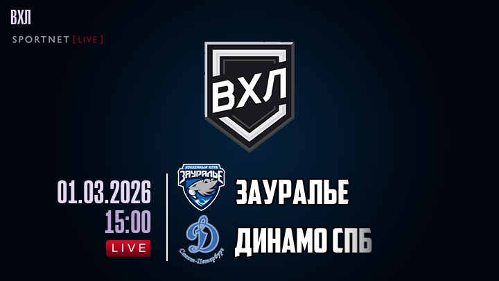 Зауралье - Динамо Спб хайлайты 2026-03-01