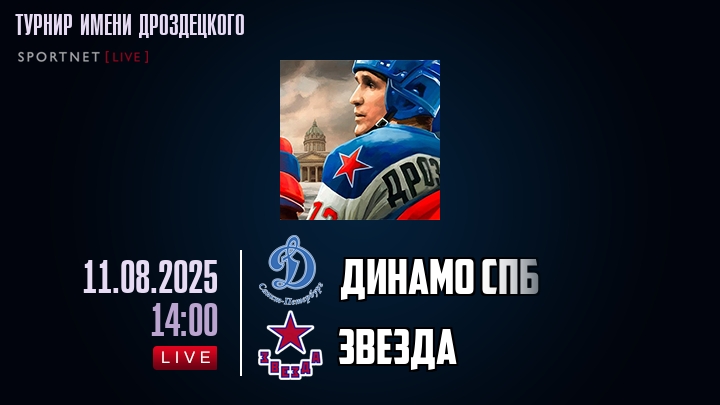 Динамо Спб — Звезда, смотреть онлайн 11 августа 2025