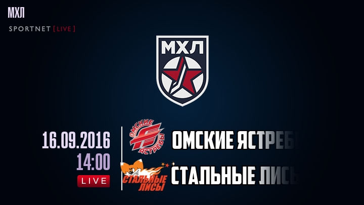 Омские Ястребы — Стальные Лисы, смотреть онлайн 16 сентября 2016