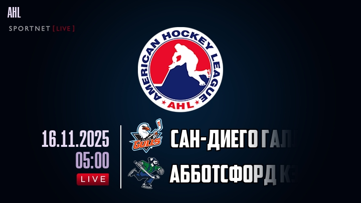 Сан-Диего Галлс — Абботсфорд Кэнакс, смотреть онлайн 16 ноября 2025