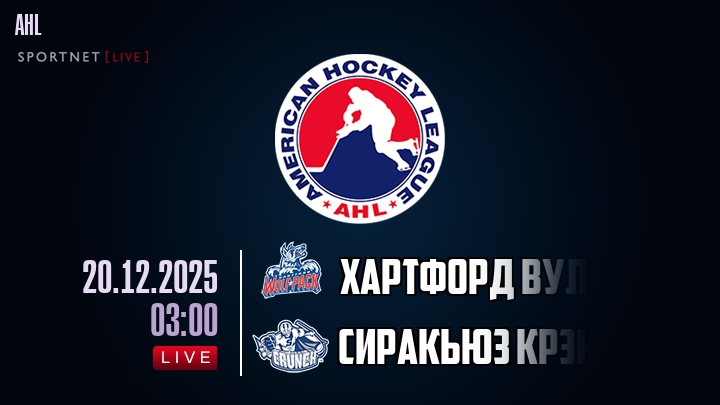 Хартфорд Вулф Пэк — Сиракьюз Крэнч, смотреть онлайн 20 декабря 2025