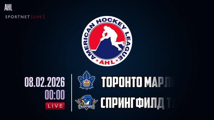 Торонто Марлис — Спрингфилд Тандербердс, смотреть онлайн 8 февраля 2026