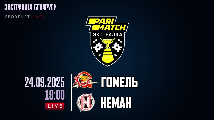 Гомель — Неман, смотреть онлайн 24 сентября 2025