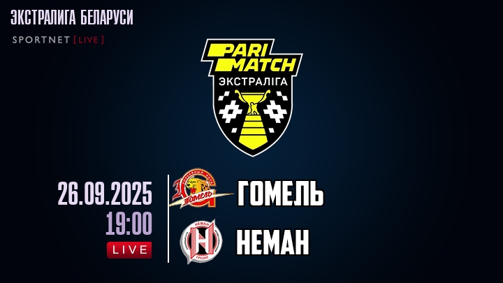Гомель — Неман, смотреть онлайн 26 сентября 2025