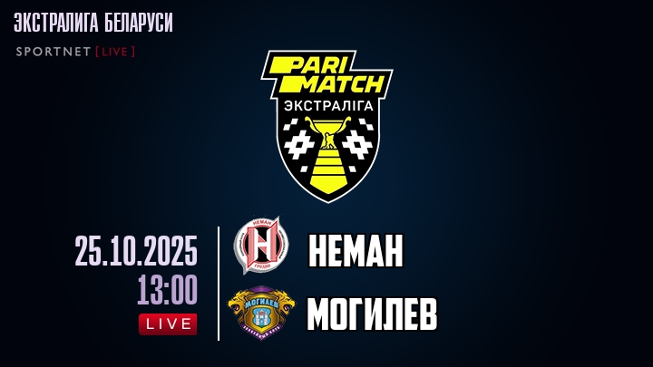 Неман — Могилев, смотреть онлайн 25 октября 2025