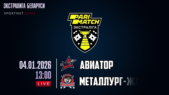Авиатор — Металлург-Жлобин, смотреть онлайн 4 января 2026