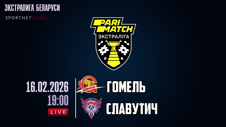 Гомель — Славутич, смотреть онлайн 16 февраля 2026