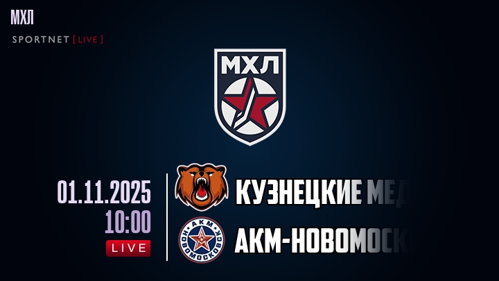 Кузнецкие Медведи — АКМ-Новомосковск, прогноз матча от 1 ноября 2025