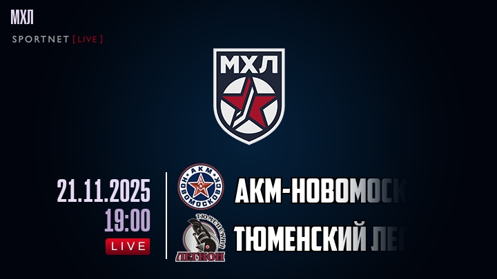 АКМ-Новомосковск — Тюменский Легион, смотреть онлайн 21 ноября 2025