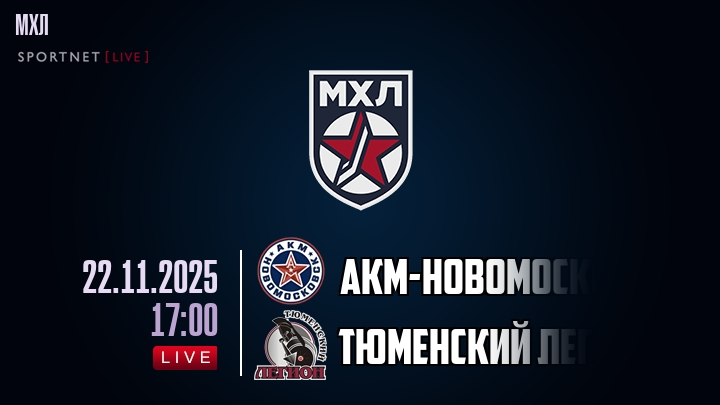 АКМ-Новомосковск — Тюменский Легион, смотреть онлайн 22 ноября 2025