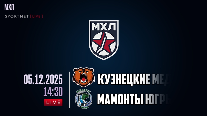 Кузнецкие Медведи — Мамонты Югры, смотреть онлайн 5 декабря 2025