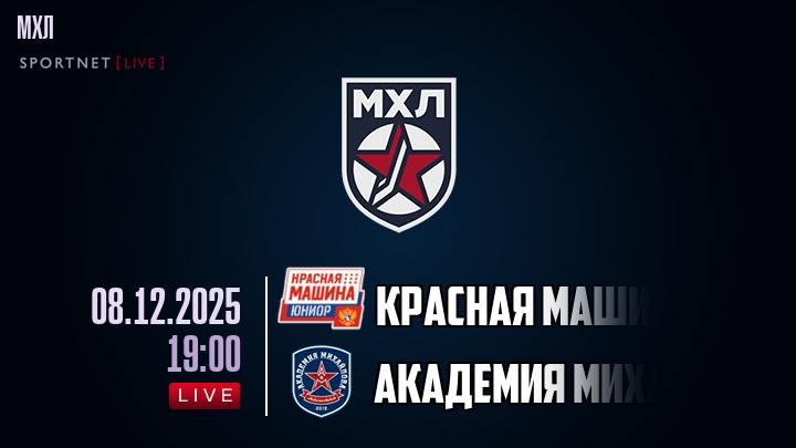 Красная Машина — Академия Михайлова Юниор, смотреть онлайн 8 декабря 2025