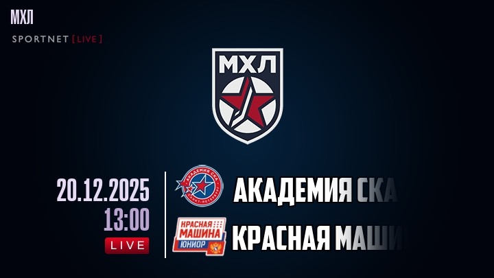Академия СКА — Красная Машина, смотреть онлайн 20 декабря 2025