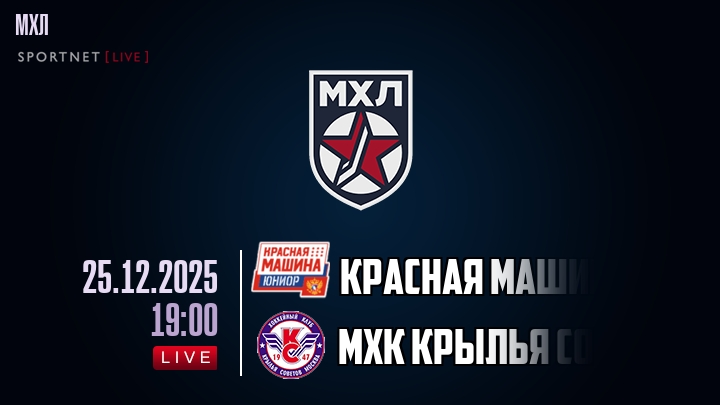 Красная Машина — МХК Крылья Советов, смотреть онлайн 25 декабря 2025