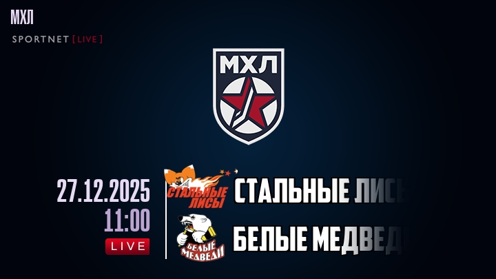 Стальные Лисы — Белые Медведи, смотреть онлайн 27 декабря 2025