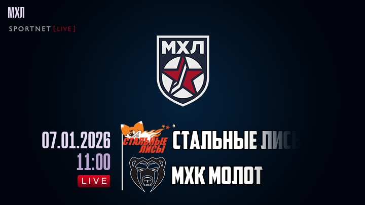Стальные Лисы — МХК Молот, смотреть онлайн 7 января 2026