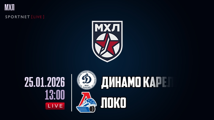 Динамо Карелия — Локо, смотреть онлайн 25 января 2026