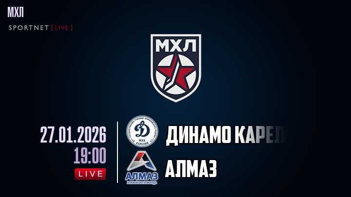 Динамо Карелия — Алмаз, смотреть онлайн 27 января 2026