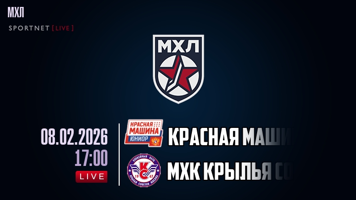 Красная Машина — МХК Крылья Советов, смотреть онлайн 8 февраля 2026
