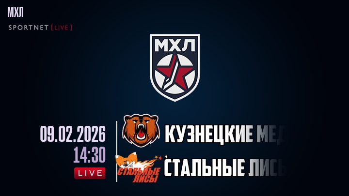 Кузнецкие Медведи — Стальные Лисы, смотреть онлайн 9 февраля 2026