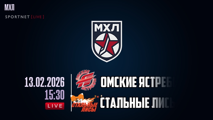 Омские Ястребы — Стальные Лисы, смотреть онлайн 13 февраля 2026