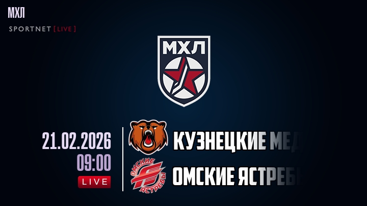 Кузнецкие Медведи — Омские Ястребы, смотреть онлайн 21 февраля 2026