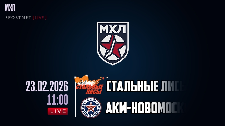 Стальные Лисы — АКМ-Новомосковск, смотреть онлайн 23 февраля 2026