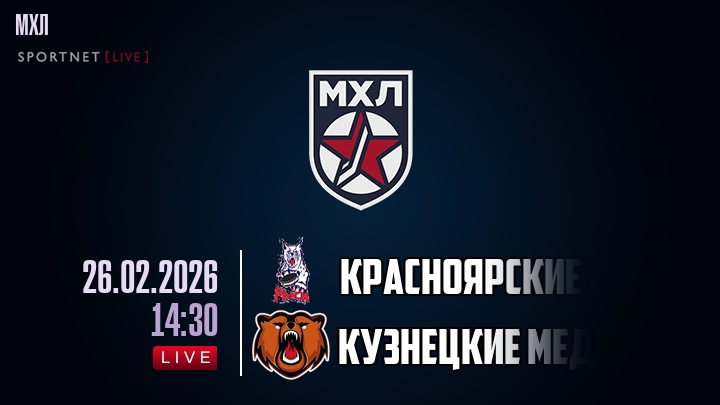 Красноярские Рыси — Кузнецкие Медведи, смотреть онлайн 26 февраля 2026