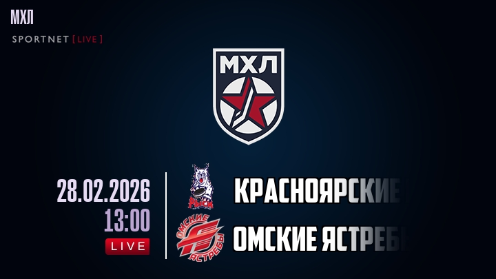 Красноярские Рыси — Омские Ястребы, смотреть онлайн 28 февраля 2026