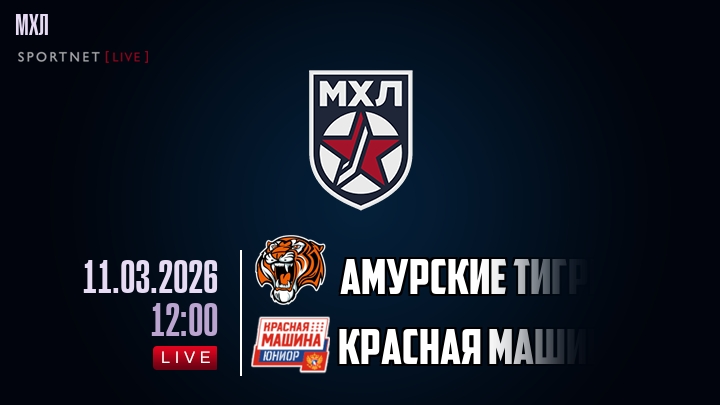 Амурские Тигры — Красная Машина, смотреть онлайн 11 марта 2026
