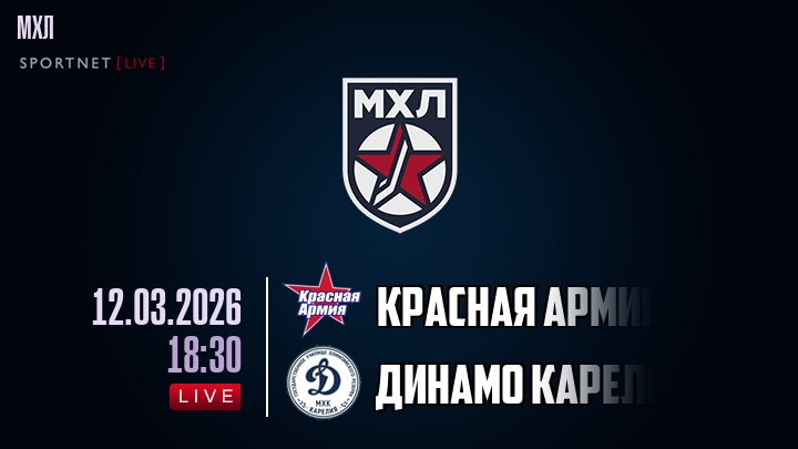 Красная Армия — Динамо Карелия, смотреть онлайн 12 марта 2026