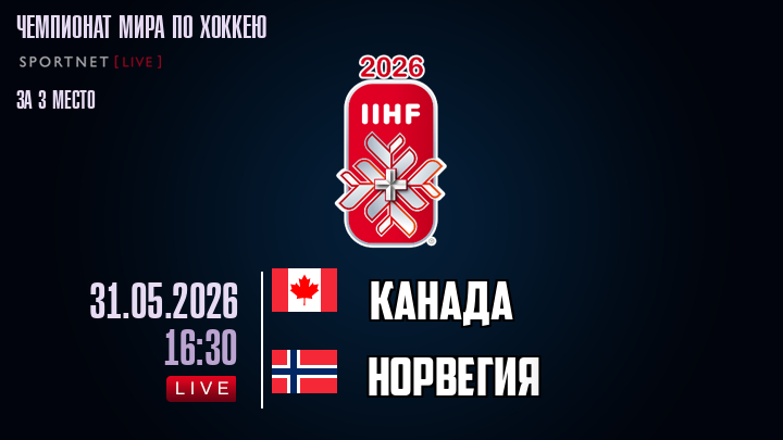 Канада - Норвегия хайлайты 2026-05-31
