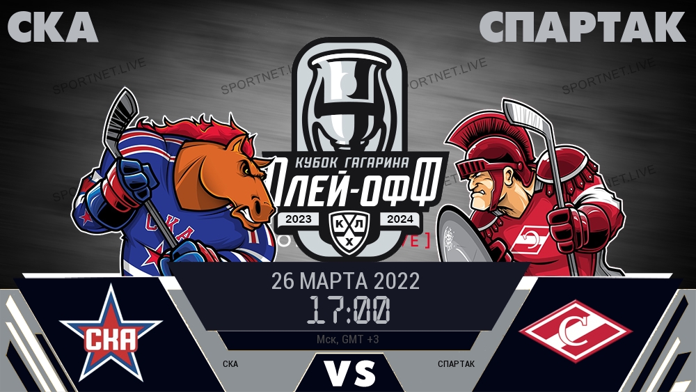 СКА — Спартак, смотреть онлайн 26 марта 2022