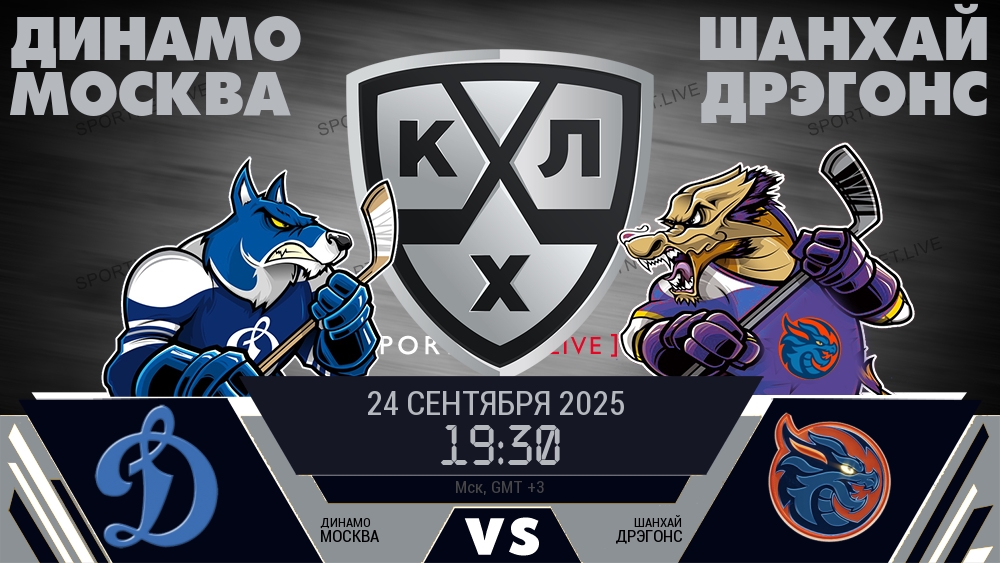 Динамо Москва - Шанхай Дрэгонс хайлайты 2025-09-24