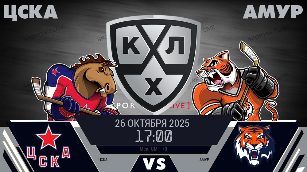 ЦСКА - Амур хайлайты 2025-10-26