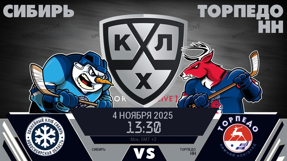 Сибирь - Торпедо НН хайлайты 2025-11-04