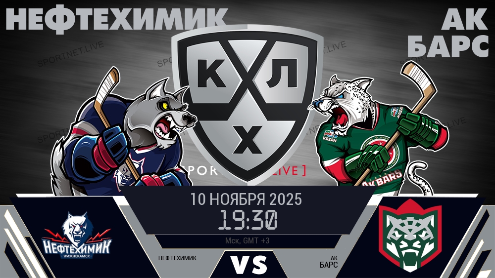 Нефтехимик — Ак Барс, смотреть онлайн 10 ноября 2025