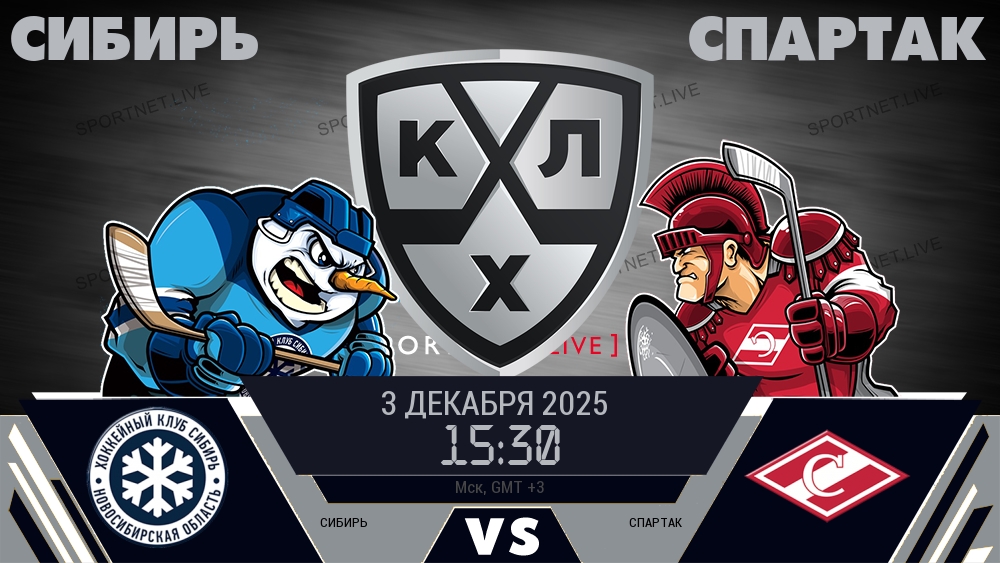 Сибирь - Спартак хайлайты 2025-12-03