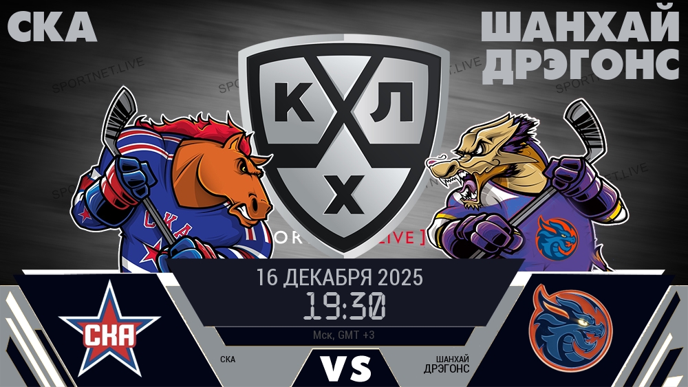 СКА — Шанхай Дрэгонс, смотреть онлайн 16 декабря 2025