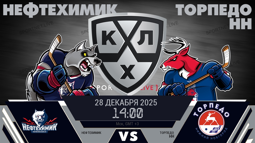 Нефтехимик — Торпедо НН, смотреть онлайн 28 декабря 2025