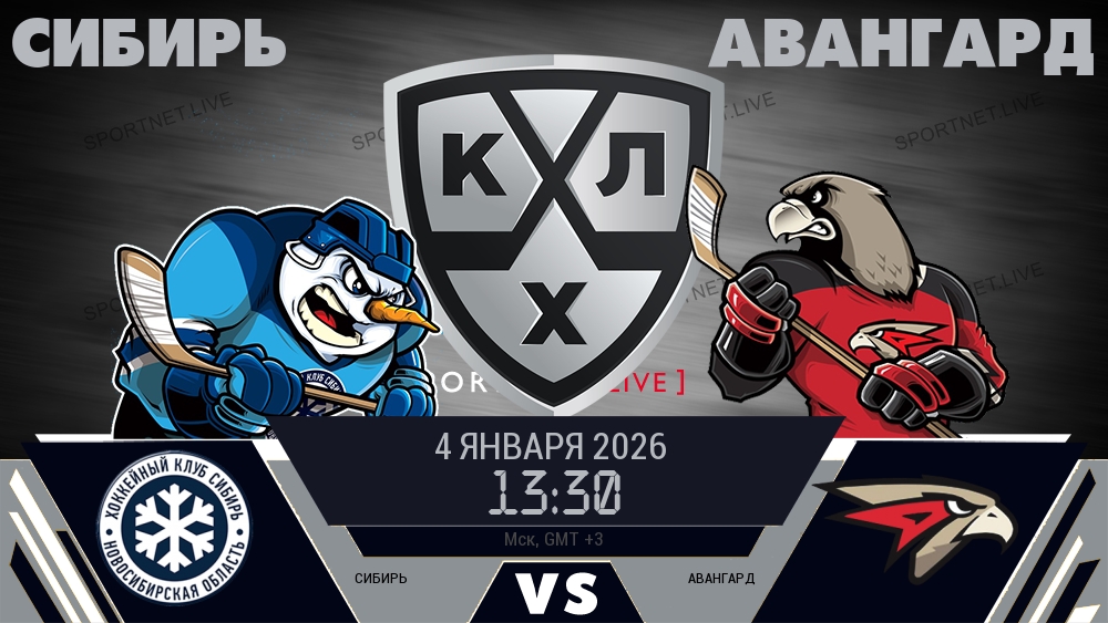 Сибирь - Авангард хайлайты 2026-01-04