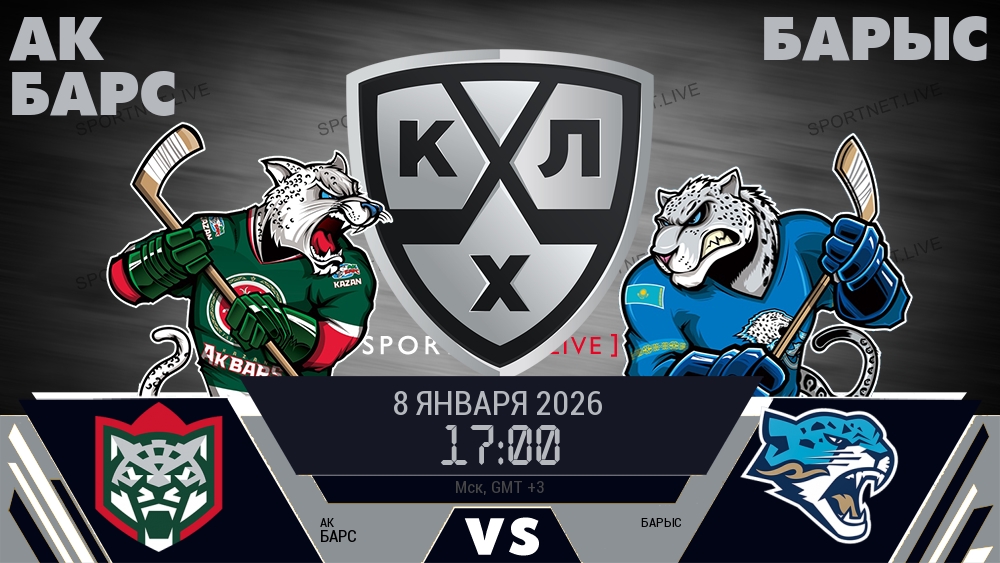 Ак Барс - Барыс хайлайты 2026-01-08