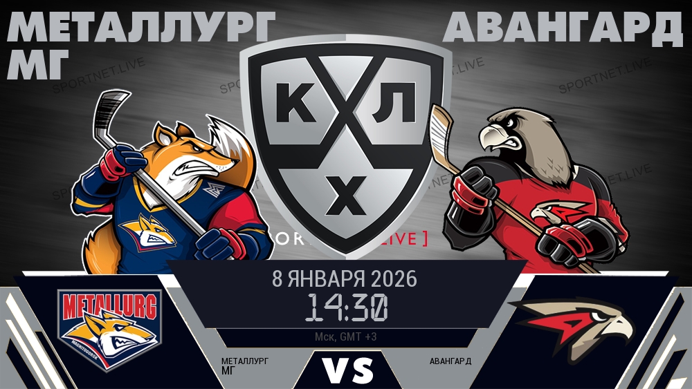 Металлург Мг - Авангард хайлайты 2026-01-08
